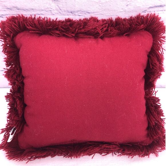 Vintage Angel Needlepoint Tapestry Fringe 8X7 Mini Accent Pillow Home Decor - Picture 3 of 7